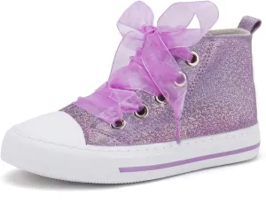 Toandon Kids Adorable Fashion High Top Casual Canvas Sneakers
